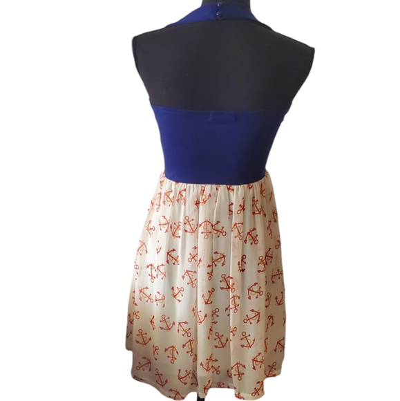Anchor print halter dress - Picture 2 of 4